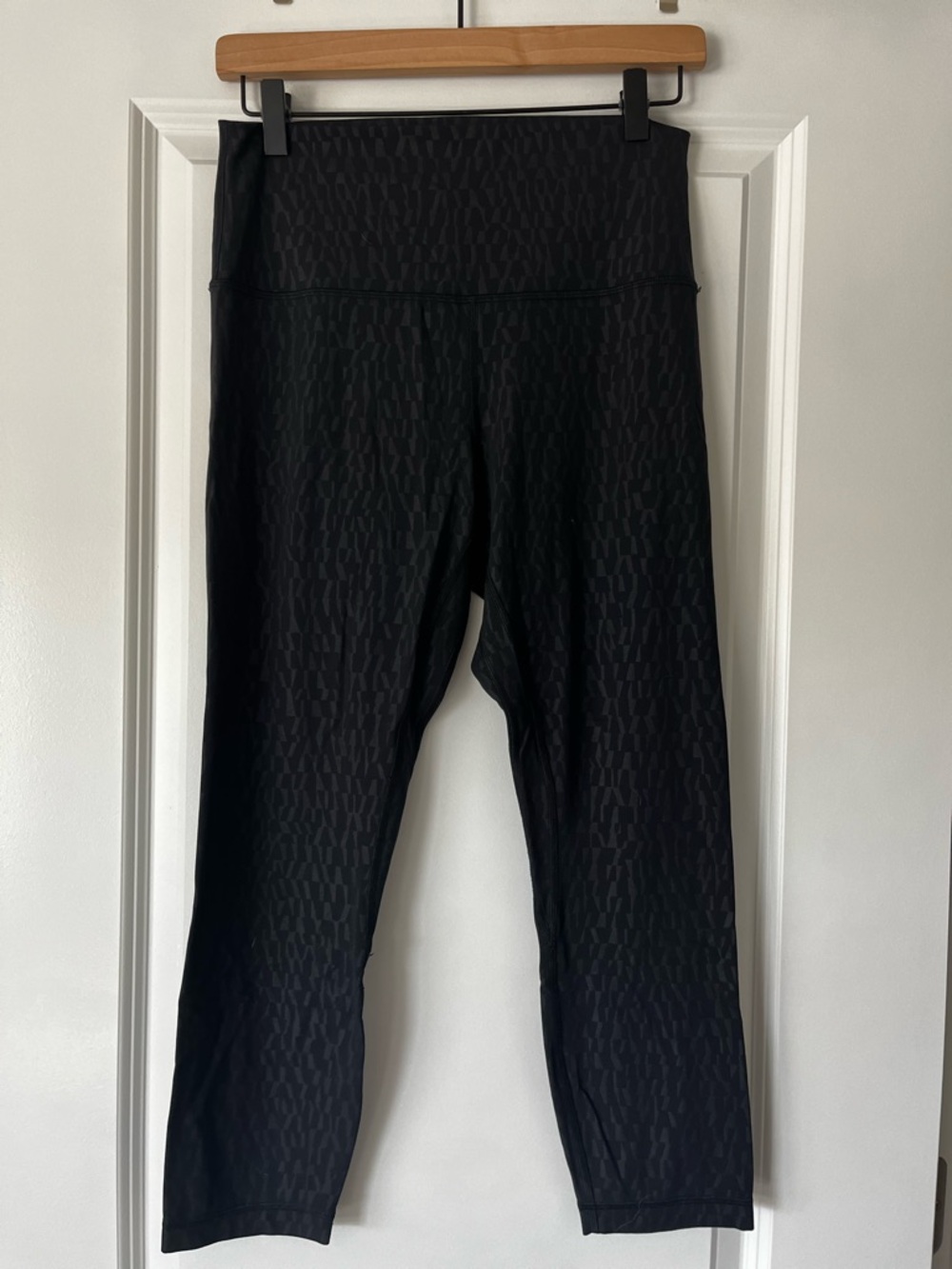 lululemon athletica Black Patterned High-Rise Leggings